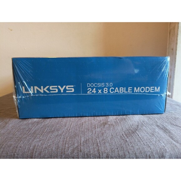 Linksys DOCSIS 3.0 24x8 Cable Modem CM3024 with Coax Cable New In Box - Picture 5 of 6